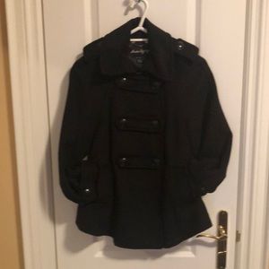 Black swing coat